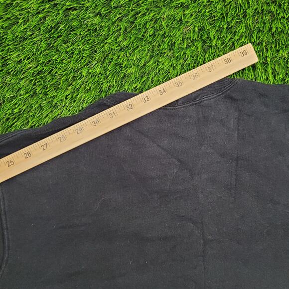 NIKE Sweatshirt 2XL 27x27 Small-Swoosh Logo Baggy Boxy Crop - Picture 5 of 15